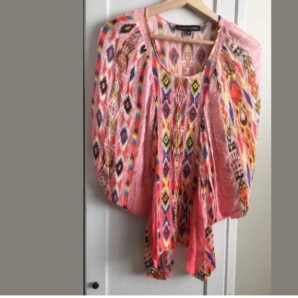 Anthropologie Tanvi Kedia Dolman Multi Color Top - Picture 4 of 8